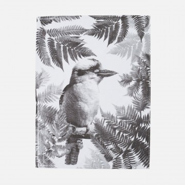 Bonnie and Neil | Tea Towel | Kooka Fern | Black | Cotton